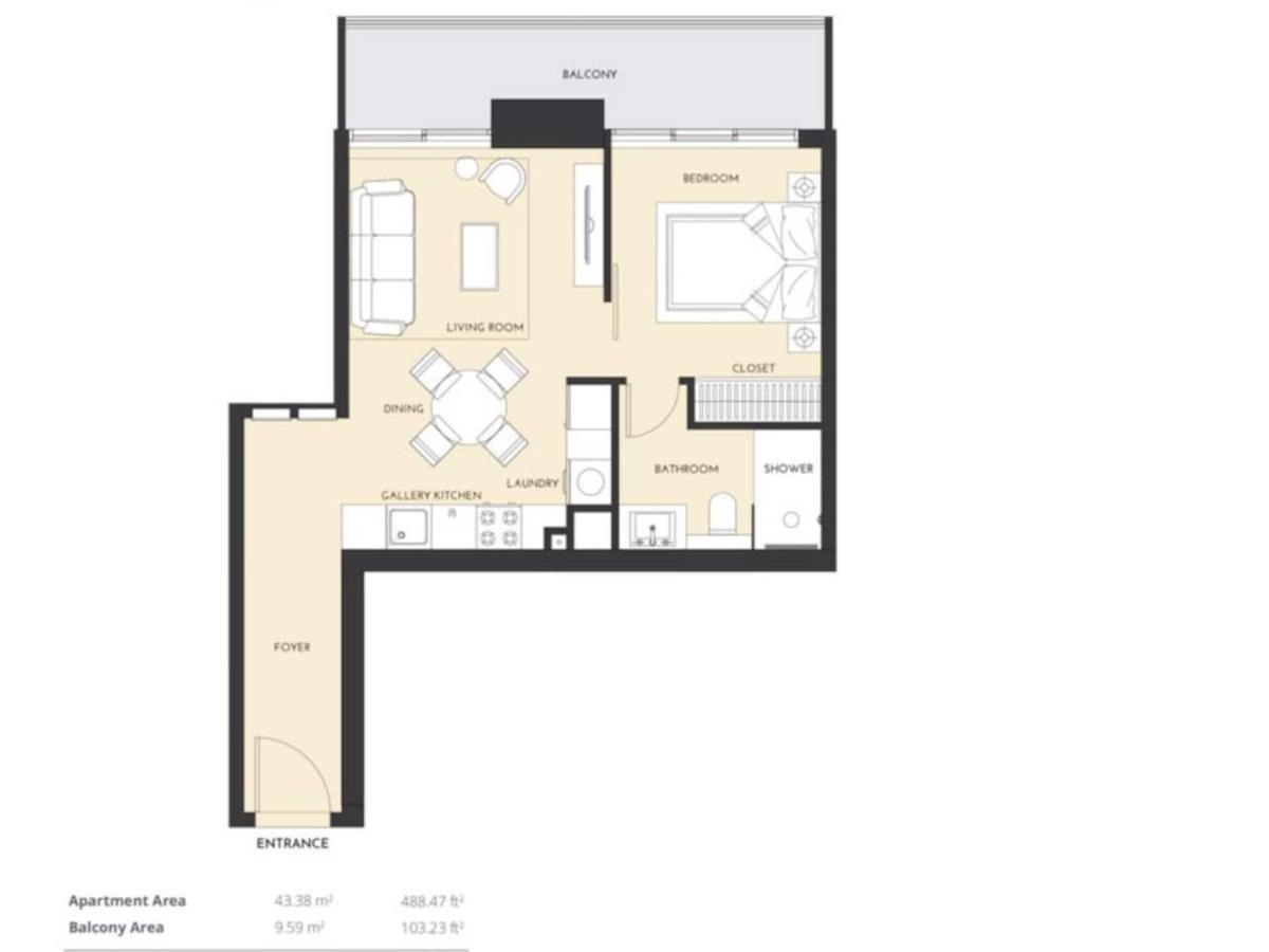 Promo I Sea View I 1 Bedroom Apartment I Studio One Tower I Dubai Marina Exterior foto